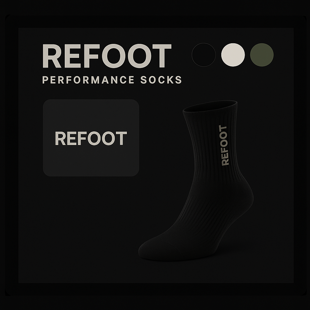 Performance sock in black